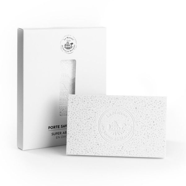 Мильниця діатомітова La Maison du Savon Marseille RECTANGLE DIATOMITE SOAP DISH - IVORY (M41050) M41050 фото