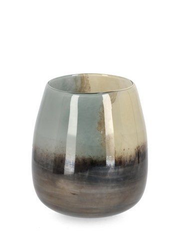 Ваза - MERCURY FAT BROWN GL VASE H18,6 CU3106 фото