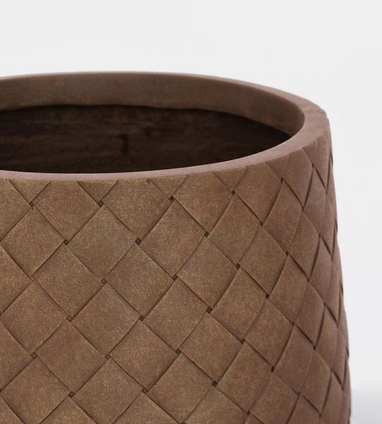 Набір ваз 2шт - SET2 RHOMBUS LOW FAT RUSTY VASE HOLDER CU3124 фото